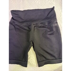 Pursue Fitness x HopeScope High-Waisted BLACK Seamless Shorts Size M